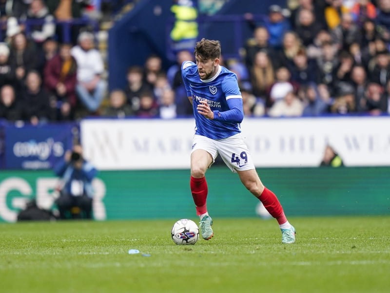 Pompey's Callum Lang on the attack at Bolton. Picture: Jason Brown/ProSportsImages