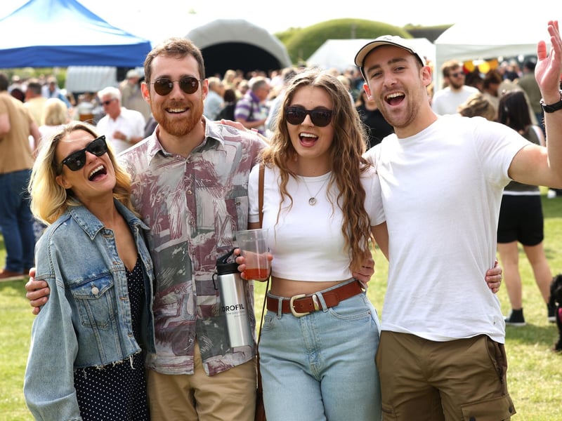The Portsmouth Chilli & Gin Festival at Fort Purbrook, Portsmouth.
From left, Sophie Phelps, James Krauze, Faye Joyce and Tom Krauze.