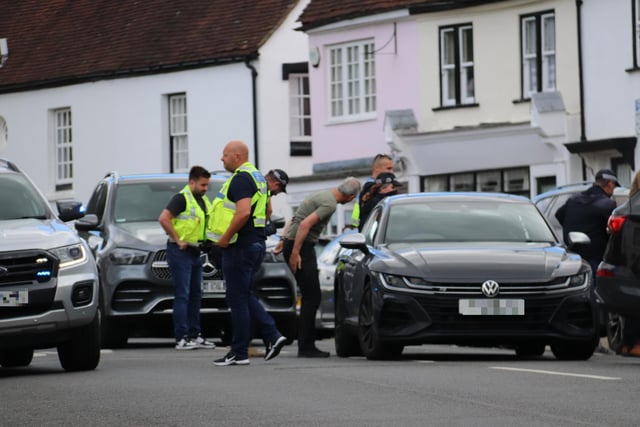 Armed police and unmarked cars spotted in Fareham High Street on June 11, 2024. Picture: Habibur Rahman