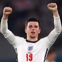 Mason Mount celebrates after victory in the Euro 2020 quarter-final match against Ukraine. Picture: Lars Baron/Getty Images