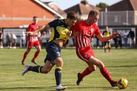 Joe Briggs (left) is among the many former Moneyfields players now at AFC Portchester. Picture: Chris Moorhouse