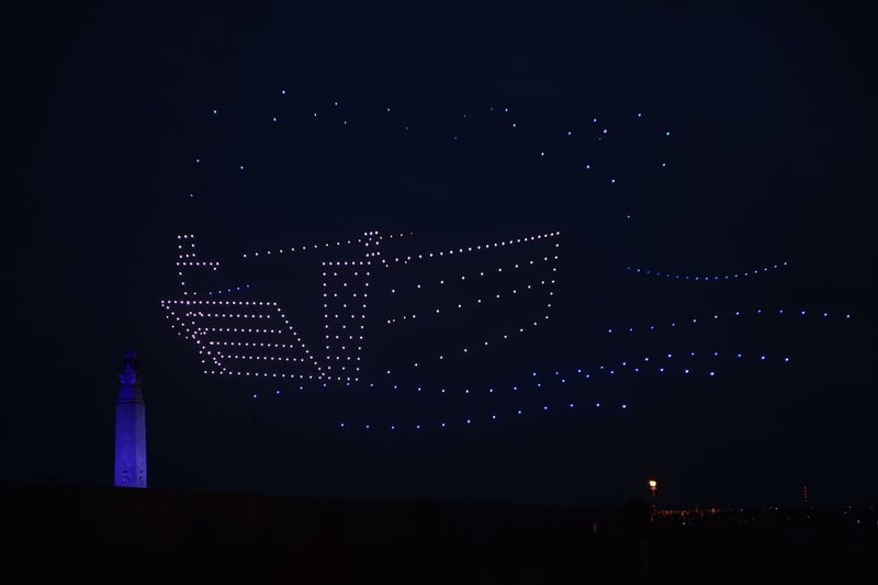 The drones created a landing craft - used to carry the soldiers across to Normandy