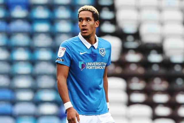 Pompey's Haji Mnoga is currently on international duty with Tanzania. Picture: Joe Pepler