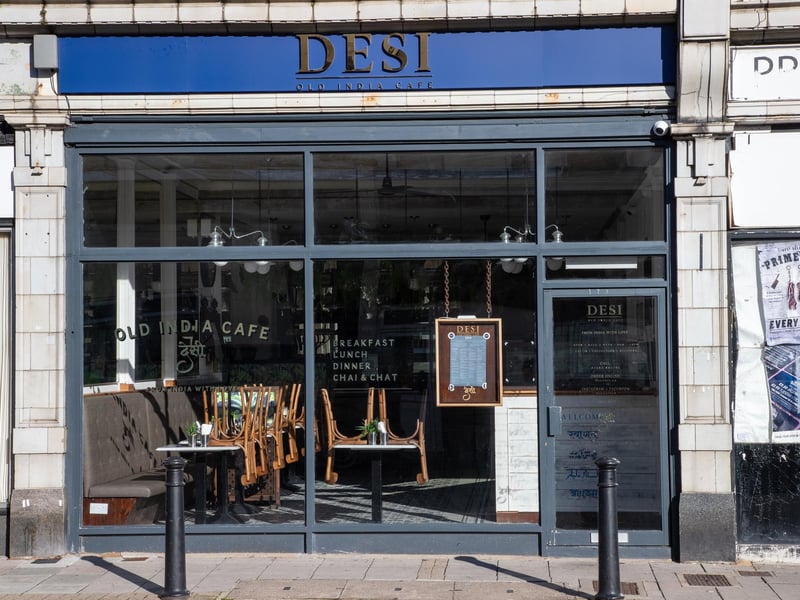 Cafe Desi, Elm Grove is a 'cool' venue to visit according to Square Meal. SquareMeal said: "Paying homage to traditional Indian flavours and cooking techniques, Desi offers a place to eat authentic cuisine in a stylish setting." Photo by Alex Shute