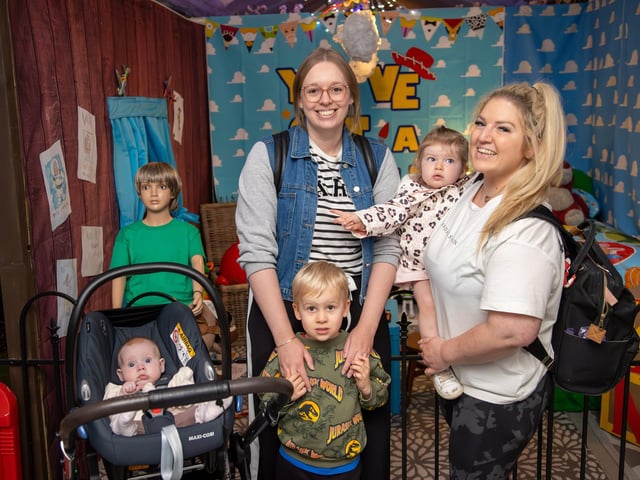 Families enjoyed an enchanted walk at Keydell Nurseries on Thursday, visiting well known characters like Humpty Dumpty, Cinderella and Paddington Bear.Photos by Alex Shute