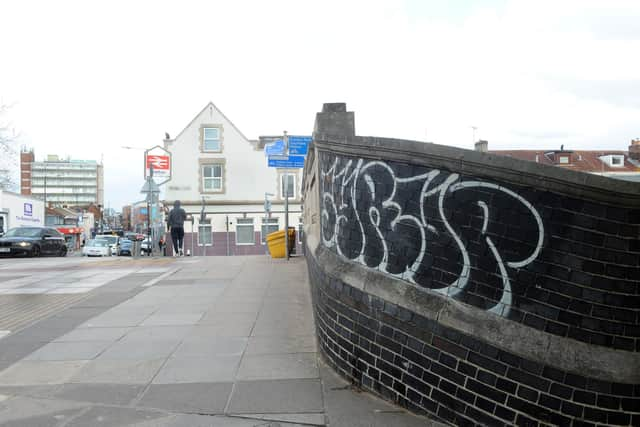 Network Rail has insisted it is willing to work with partners to help clean its sites and remove lewd vandalism from them 

Picture: Sarah Standing (190422-1618)