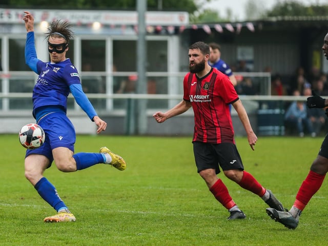 Baffins striker Tom Vincent, left. Picture by Nathan Lipsham