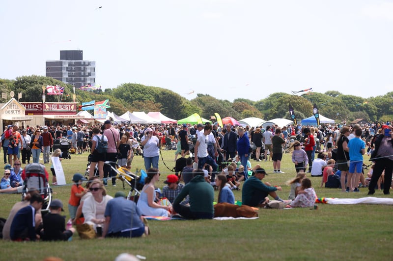 The kite festival is one of the most popular events of the year.