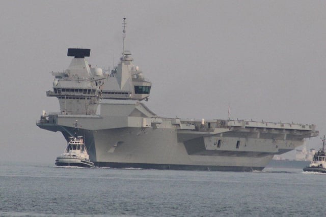 HMS Queen Elizabeth returned to Portsmouth on July 30 after spending several months in Rosyth for repairs.