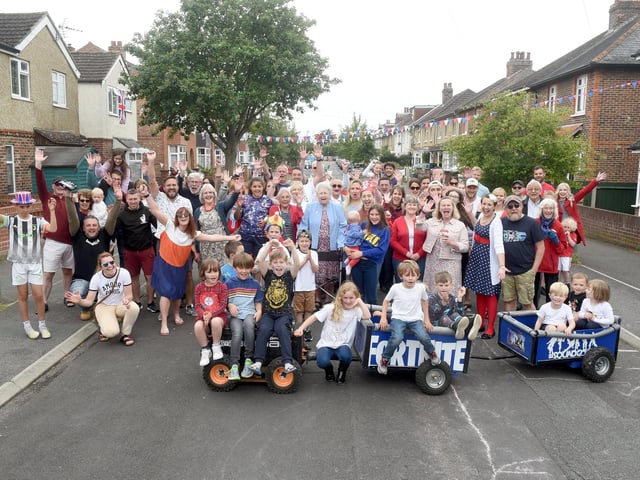 Residents in Oval Gardens, Gosport, held a street party on Sunday, June 5, to celebrate The Queen's Platinum Jubilee.
Picture: Sarah Standing (050622-9484)