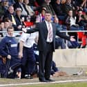 Steve King on the touchline during his spell with Lewes