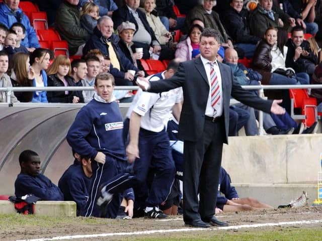 Steve King on the touchline during his spell with Lewes