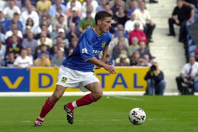 Lewis Buxton established himself as a Pompey first-team regular at the age of 17 in the 2001-02 season