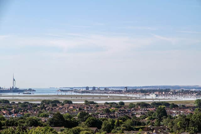 View of Portsmouth harbour from Portsdown Hill