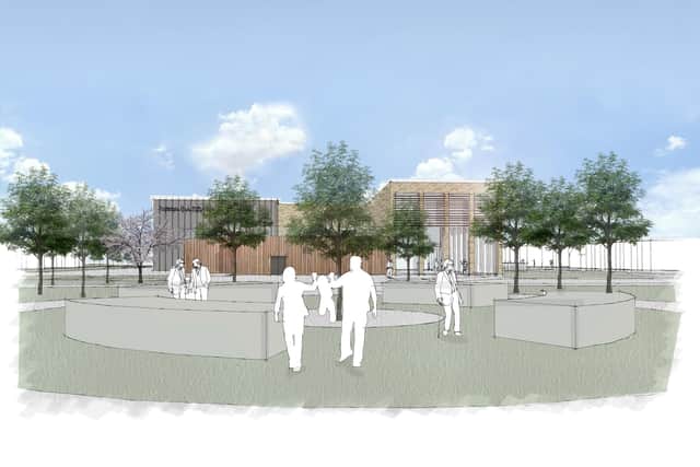 How the new leisure centre at Bransbury Park could look. Picture: Portsmouth City Council