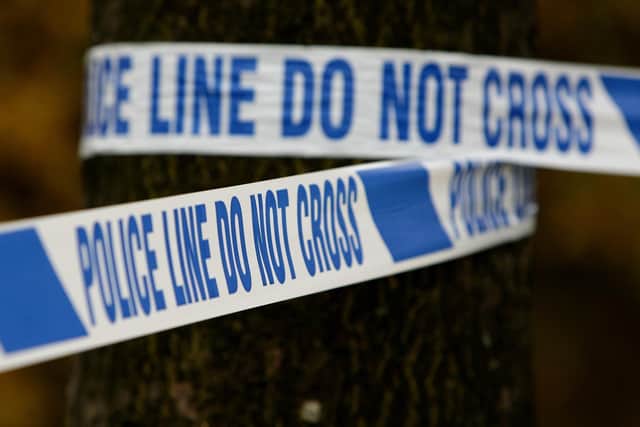 Police tape. Picture: Dave Thompson/PA