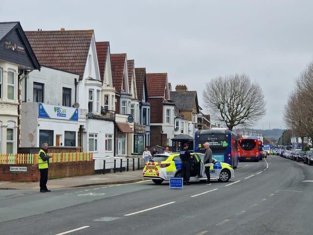 The collision took place at 4.13pm this afternoon.