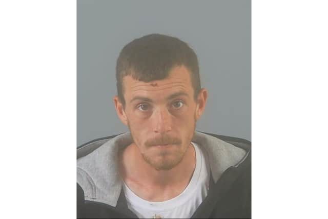 Perry Lee Osborne, 32,  has been jailed for 11 years for his part in an aggravated burglary which saw a family taken prisoner in their home in Upham
Picture: Hampshire police