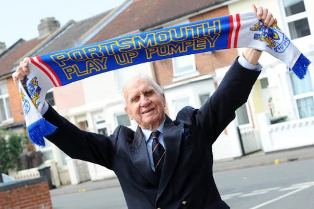 Portsmouth born and bred, Peter Hames is a keen Pompey fan and last year attended a match at Fratton Park to celebrate his 90th birthday.
Picture: Sarah Standing