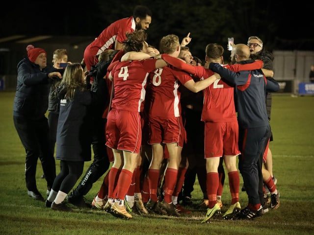 The celebrations begin! Picture by Martin Denyer
