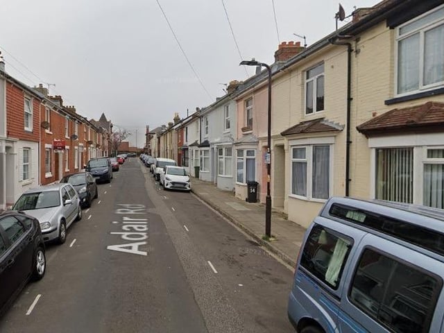Eastney has the third highest average household income, at £49,300