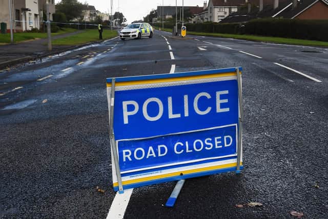 Police sign