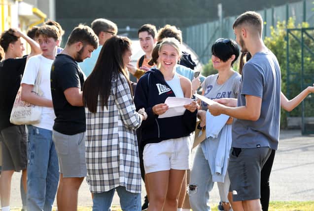 A-Level results in Hampshire continue to run above the national average. Pictured are students collecting their A-Level results at Bay House School & Sixth Form in Gosport in August. Picture: Paul Jacobs/pictureexclusive.com