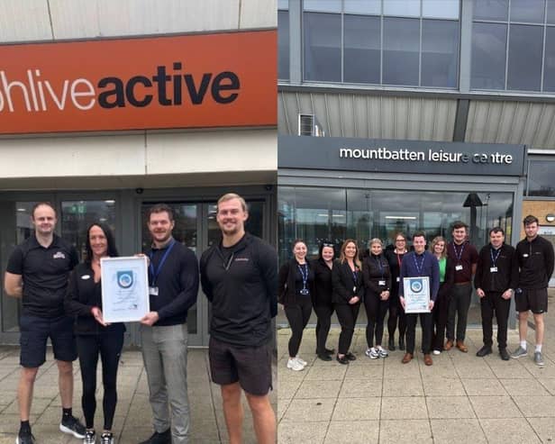 BH Live Active’s team at the Mountbatten Leisure Centre in Hilsea (Right), and Pyramids in Southsea (Left) have been applauded for their dedication and commitment to improving health and wellbeing for residents.