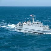 HMS Bangor in the Gulf of Arabia on February 9, 2022. Picture: Lt Purvis RN/UK MOD Crown Copyright.