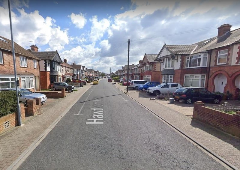 Hawthorn Crescent (Cosham). AI said: "This road has been identified as problematic for both potholes and speeding issues."
