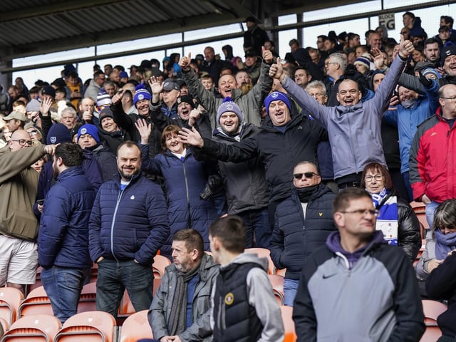 Pompey fans have just four more road trips to make this season