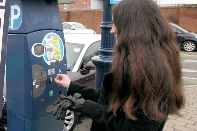 A pay and display car park.