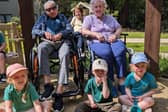 Ancasta Grove residents with children from Woodlands Early Learning.