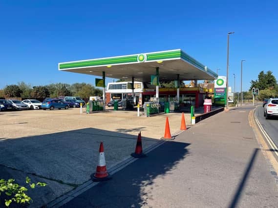 BP petrol station in Eastern Road, Portsmouth becomes the latest to run out of fuel. Picture: Marcin Jedrysiak