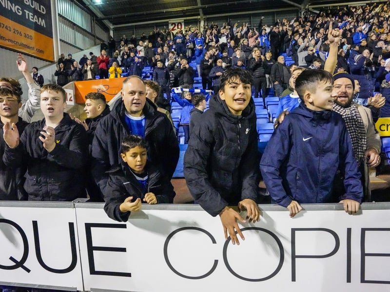 1,540 Pompey fans made the trip to Shrewsbury's Cloud Meadow
