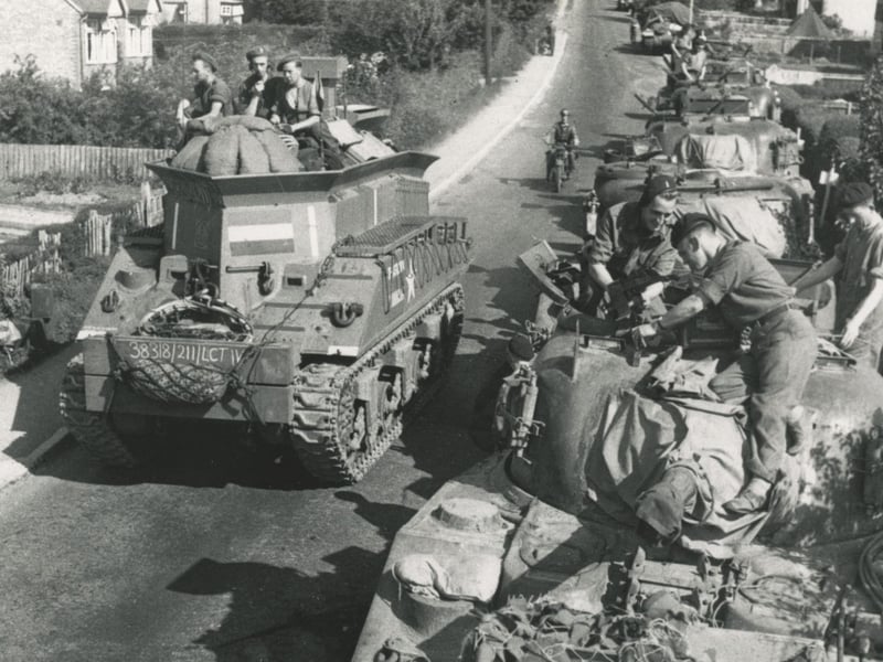 Troops gathered in Waterlooville and in Gosport ahead of D-Day