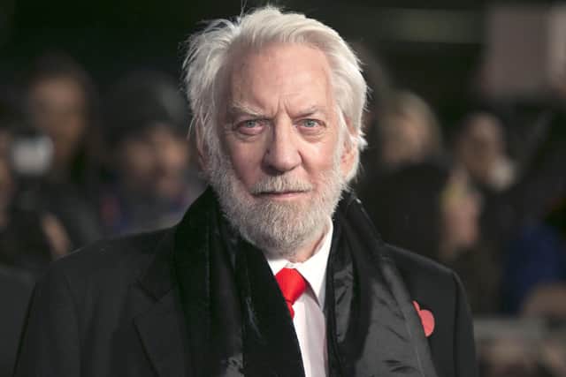 Donald Sutherland attending the UK Premiere of The Hunger Games: Mockingjay, Part 2 at the Odeon Leicester Square, London in 2015. Photo: Daniel Leal/PA Wire