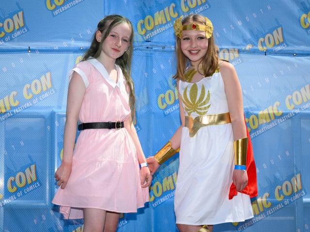 Pictured is: The Children's best dressed Comic Con character competition. Picture: Keith Woodland (110521-253)