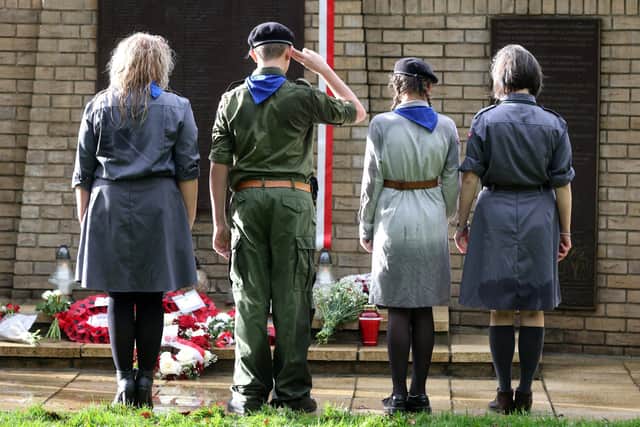 Members of the British and Polish communities gathered to commemorate participants of the Polish uprising in 1830 against Russia. Picture: Sam Stephenson.