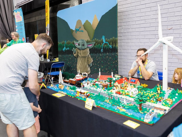 It proved a popular event with Lego fans of all ages heading to the festival. Picture:Marcin Jedrysiak