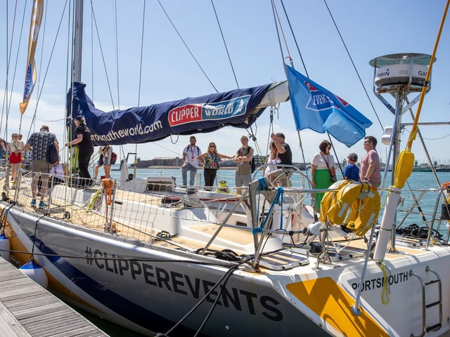 Pictured - The Clipper boats on display in Gunwharf QuaysPhotos by Alex Shute