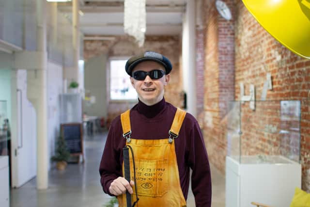 Visually-impaired artist Clarke Reynolds has been named as a new trustee of Aspex Gallery in Portsmouth on World Braille Day, January 4, 2024