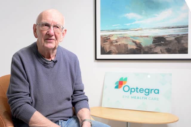 Fareham man, Peter Boyle, NHS cataract patient at Optegra