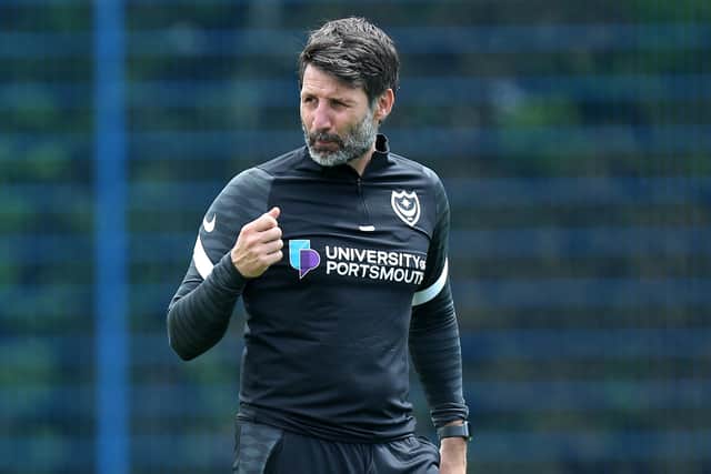 Pompey head coach Danny Cowley. Picture: Chris Moorhouse