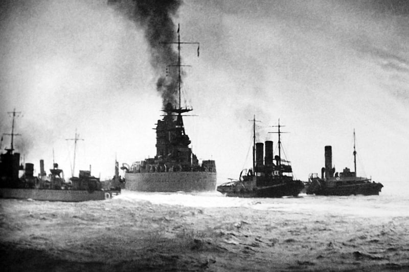 In January 1934 the battleship HMS Nelson ran aground in the Solent.
