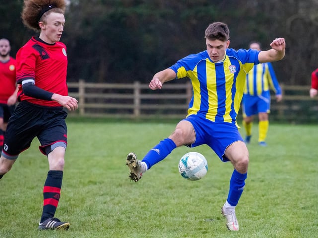 AC FC (blue/yellow) v Chichester United. Picture by Alex Shute