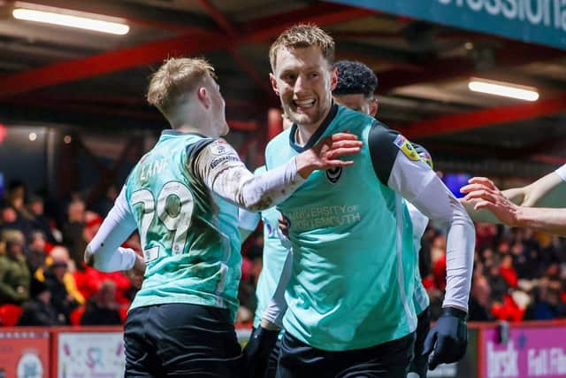 The life and soul of Pompey's dressing room is back available following suspension for the Good Friday trip to MK Dons. Picture: Simon Davies/ProSportsImages