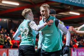 The life and soul of Pompey's dressing room is back available following suspension for the Good Friday trip to MK Dons. Picture: Simon Davies/ProSportsImages