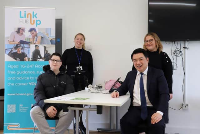 Havant MP Alan Mak at the Link Up Leigh Park Youth Hub