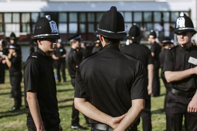 New police officers at the Attestation Ceremony, Southwick Park, Portsmouth.